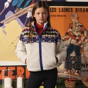 Polo Ralph Lauren Ski Club 1967 Teddy Fleece Sherpa Jacket Youth Large 12-14